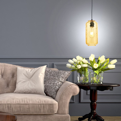 Подвесной светильник Escada Rise 10177/1S Black/Yellow Подвесной светильник Escada Rise 10177/1S Black/Yellow