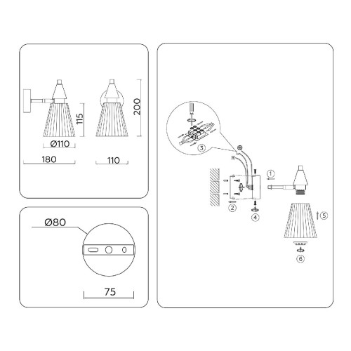 Бра Ambrella Light High Light Heigh Light LH58118