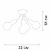 Потолочная люстра Vitaluce V3927-1/4PL