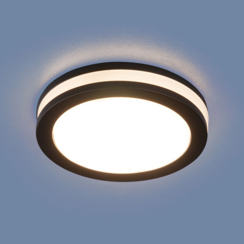 Встраиваемый светодиодный светильник Elektrostandard DSKR80 5W 4200K черный 4690389068423