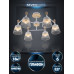 Люстра на штанге Seven Fires Laurens SF3386/6C-WT-WD