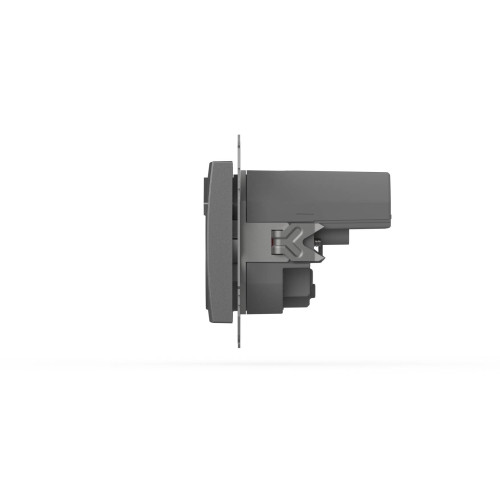 Розетка с заземлением и защитой от детей + два входа USB для заряда устройства ELBI Zena Vega 609-011000-317