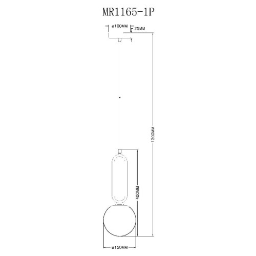 Подвесной светильник Myfar Pierre MR1165-1P