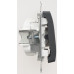 Кнопка нажимная сх.1, 10AX Systeme Electric Glossa Антрацит GSL000715
