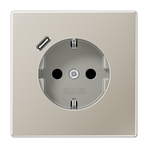 Розетка 2K+З USB Typ C Jung ES1520-18C