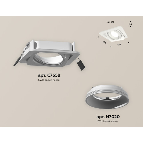 Встраиваемый светильник Ambrella Light Techno Spot XC7658001 (C7658, N7020)