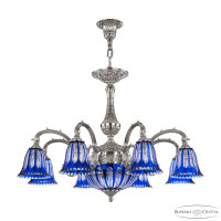 Подвесная люстра Bohemia Ivele Crystal Verona 72109P/8/210 Ni P2 D Clear-Blue/H-1H