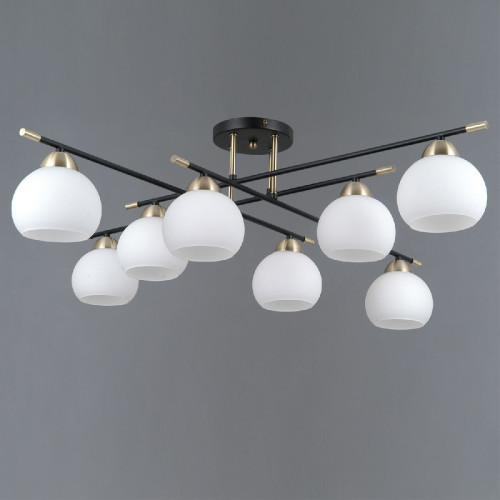Потолочная люстра Illumico IL0446-8CSQ-24 BK AB LIBRA