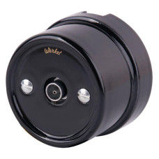 ТВ розетка Werkel Retro черная WL18-02-05 4690389100819