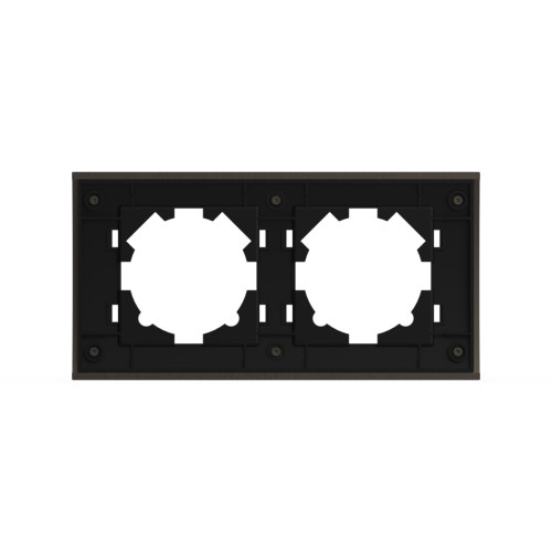 Рамка двухместная ELBI Zena Platin 500-073000-226