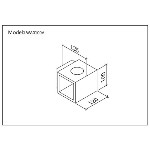 Уличный настенный светильник DesignLed LW-A0100A-BL-WW 002795