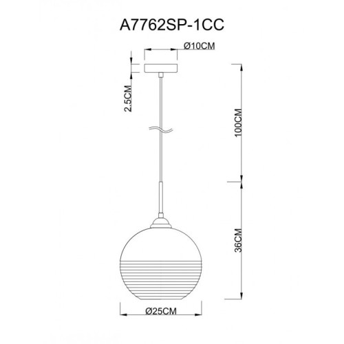 Подвесной светильник ARTE Lamp A7762SP-1CC