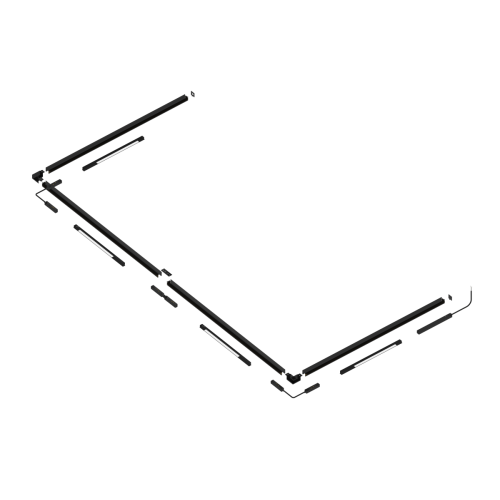 Шинопровод магнитный накладной Crystal Lux CLT 0.114 01 L2000 BL