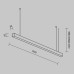 Линейный подвесной светильник Maytoni Technical LL312022