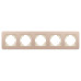 Рамка на 5 постов алюминиевая Arlight FRM-AKIRY-SFAL-5-GD 049748