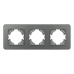 Рамка на 3 поста стеклянная Arlight FRM-OMALI-SFGS-3-GR 049714