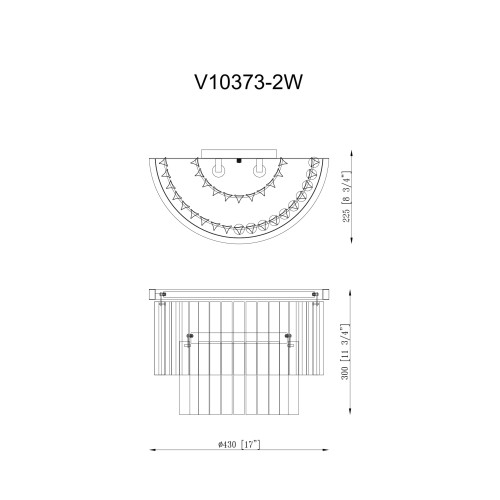 Настенный светильник Moderli Avista V10373-2W