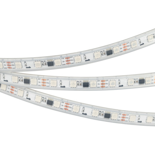 Светодиодная лента Arlight герметичная SPI-P-B60-12mm 12V RGB-PX3 (14.4W/m, IP66, 5060, 5m) 026365(3)