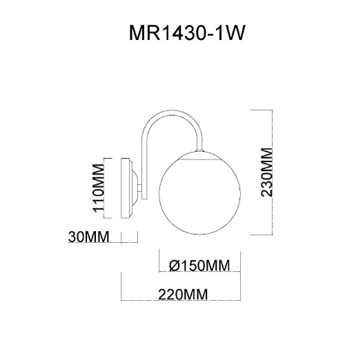 Бра MyFar Kate MR1430-1W
