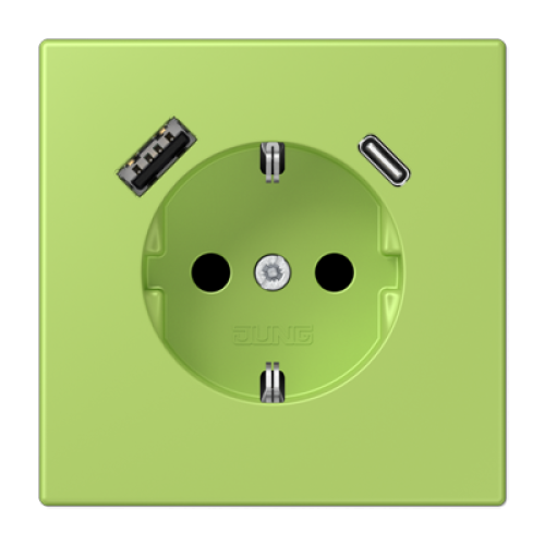 Розетка 2K+З USB Typ AC Jung LC1520-15CA221
