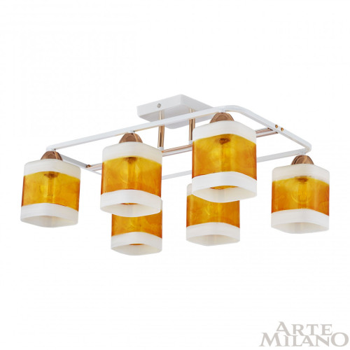 Потолочная люстра Arte Milano Amalfi 322008/6 WH+FG