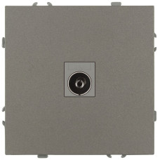Розетка Эра Galaxy 15-3101-07 TV одиночная IP20 титан Б0070727