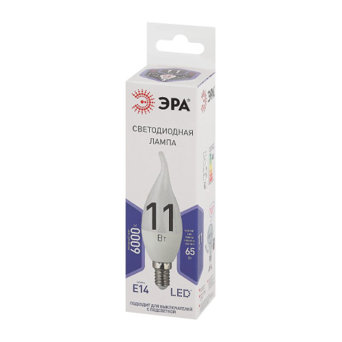 Лампа светодиодная Эра E14 11W 6000K LED BXS-11W-860-E14 Б0032994