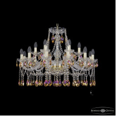 Подвесная люстра Bohemia Ivele Crystal 1413/12+6/300 G R777