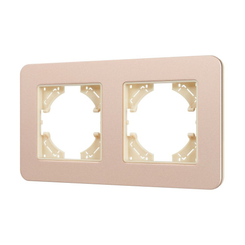 Рамка на 2 поста алюминиевая Arlight FRM-AKIRY-SFAL-2-GD 049739
