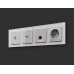 Комплект механизма TV розетки оконечной 50-870 MHz 1dB Ambrella Volt Alfa MA413010