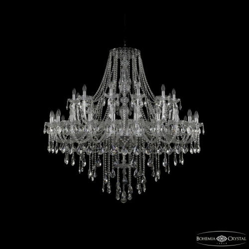 Подвесная люстра Bohemia Ivele Crystal 1415/24+12/530 Ni
