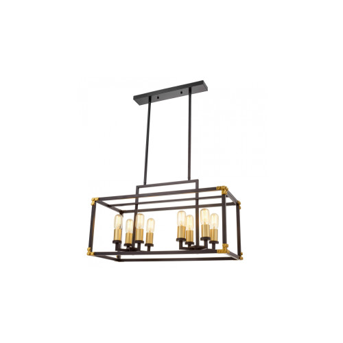Подвесная люстра Lumina Deco Waldorf LDP 1140-8 BK+MD