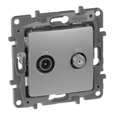 Розетка TV-SAT Legrand Etika алюминий 672457