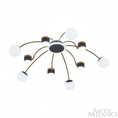 Потолочная люстра Arte Milano 272040/10 BK/GD