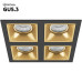 Встраиваемый светильник Lightstar Domino D54703030303 (214547+214503+214503+214503+214503)