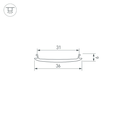 Экран Arlight STRETCH-S-35-CEIL-CENTER-10m 040821(1)