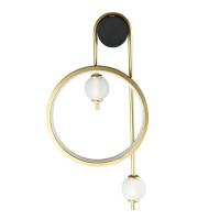 Бра Crystal lux RODRIGO AP20W LED BLACK/GOLD