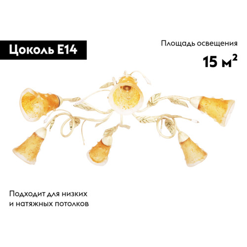 Потолочная люстра Doge Luce 163PL6Y2-385