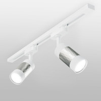 Трековый светильник Elektrostandard Mizar GU10 Белый/серебро (MRL 1007) однофазный 4690389148033
