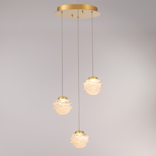 Подвесной светильник Delight Collection MD25030003-3A gold/clear Подвесной светильник Delight Collection MD25030003-3A gold/clear