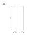 Ландшафтный светильник Arlight LGD-SEKVOYA-BOLL-H900-11W Warm3000 (BK, 120 deg, 230V) 054980