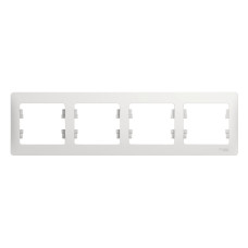 Рамка 4-ая Systeme Electric Glossa Белый GSL000104