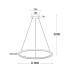 Подвесная люстра Italline IT013-6028 white 3000K