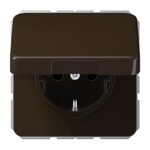 Розетка штепсельная Schuko Jung CD1520BFKIKLBR