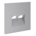 Накладка для розетки компьютерной двойной RJ45+RJ45 кат.6 Voltum S70 (серый) VLS001416