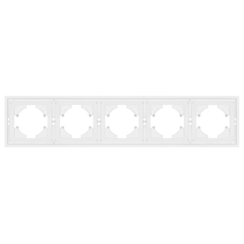 Рамка пластиковая на 5 постов Arlight FRM-TENDO-PL-5-WH 053851