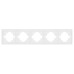 Рамка пластиковая на 5 постов Arlight FRM-TENDO-PL-5-WH 053851