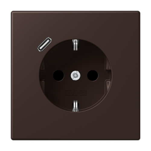 Розетка 2K+З USB Typ C Jung LC1520-18C252