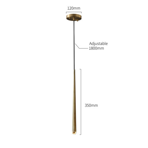 Подвесной светильник Delight Collection MT8863-1H antique brass Подвесной светильник Delight Collection MT8863-1H antique brass
