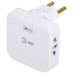 Разветвитель электрический Эра SPF-2-FL-USBC поворотный на 2 розетки + 2USB A+C 10А белый Б0069090
